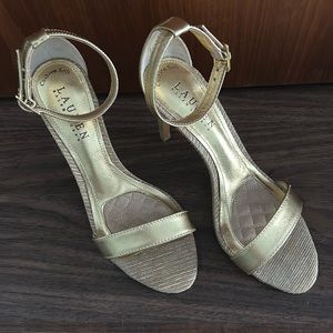 Lauren Gold High Heel Sandals